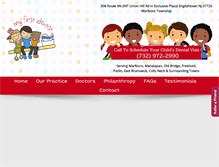 Tablet Screenshot of myfirstdentistnj.com